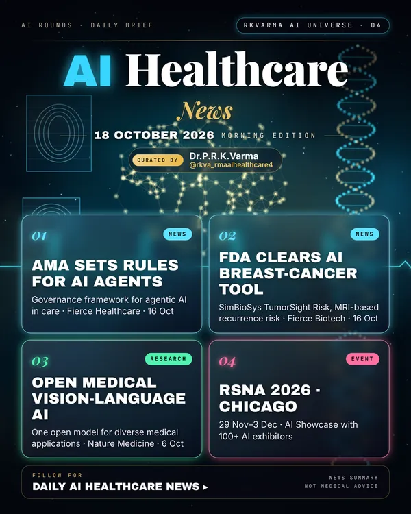 Poster: AI Healthcare, 18 October 2026