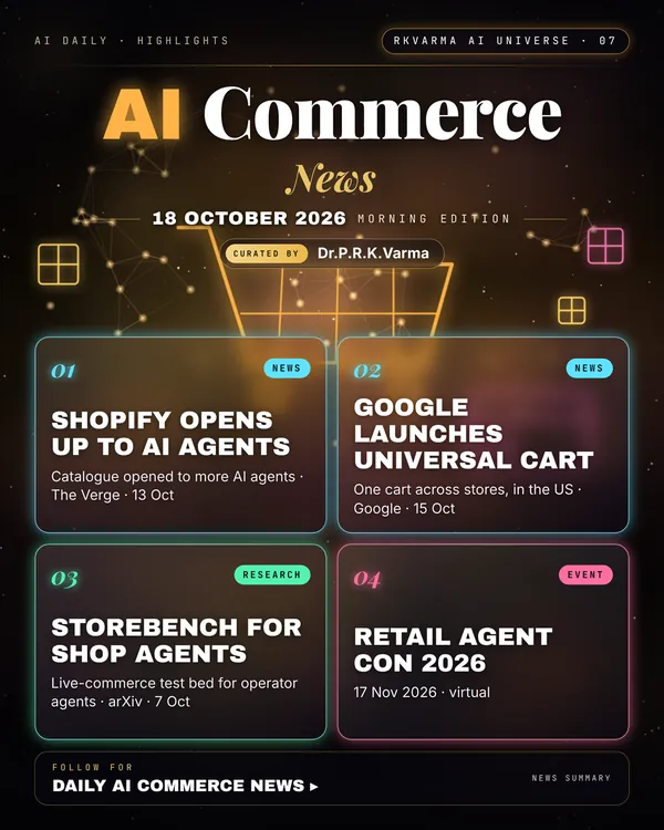 Poster: AI Commerce, 18 October 2026