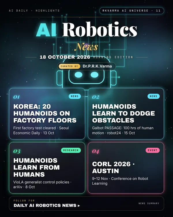 Poster: AI Robotics, 18 October 2026
