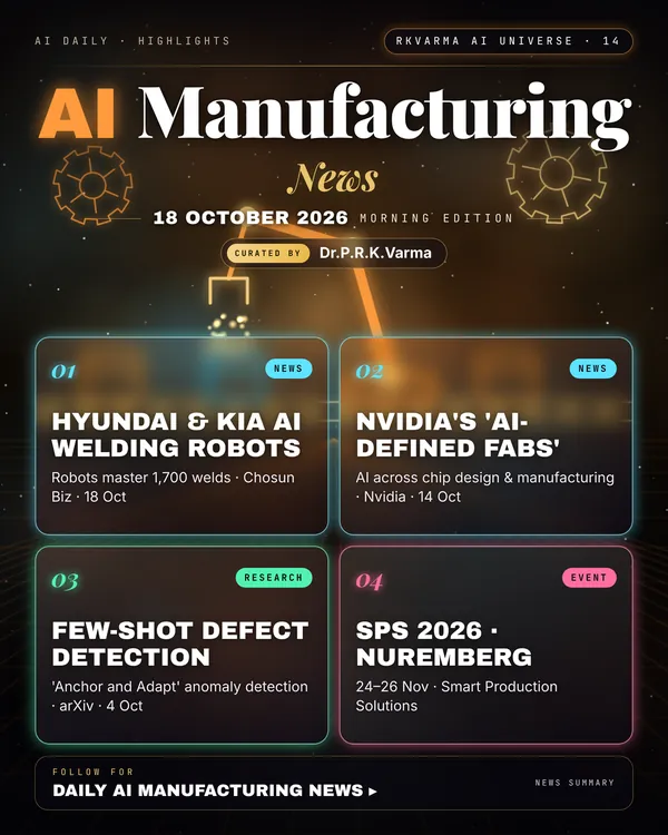 Poster: AI Manufacturing, 18 October 2026