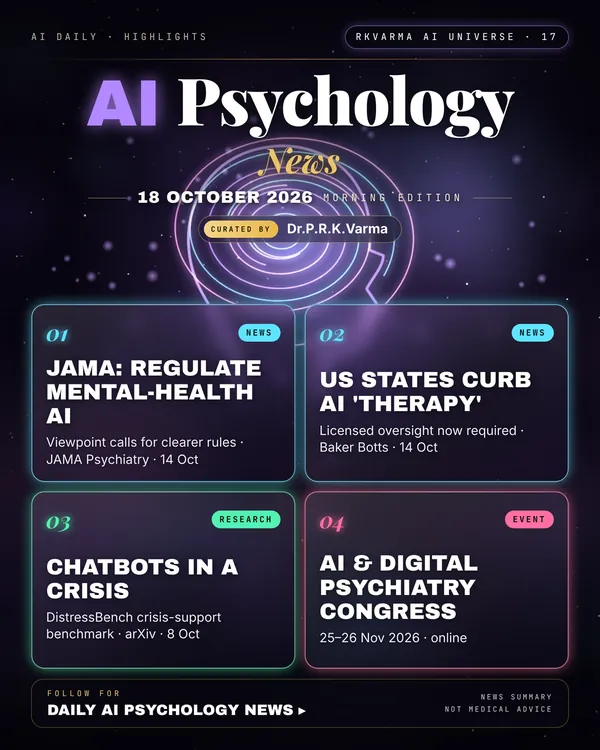 Poster: AI Psychology, 18 October 2026