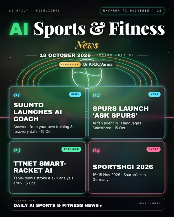 Poster: AI Sports & Fitness, 18 October 2026