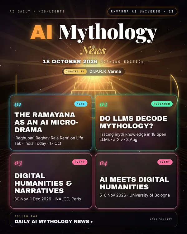 Poster: AI Mythology, 18 October 2026