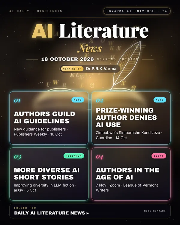 Poster: AI Literature, 18 October 2026