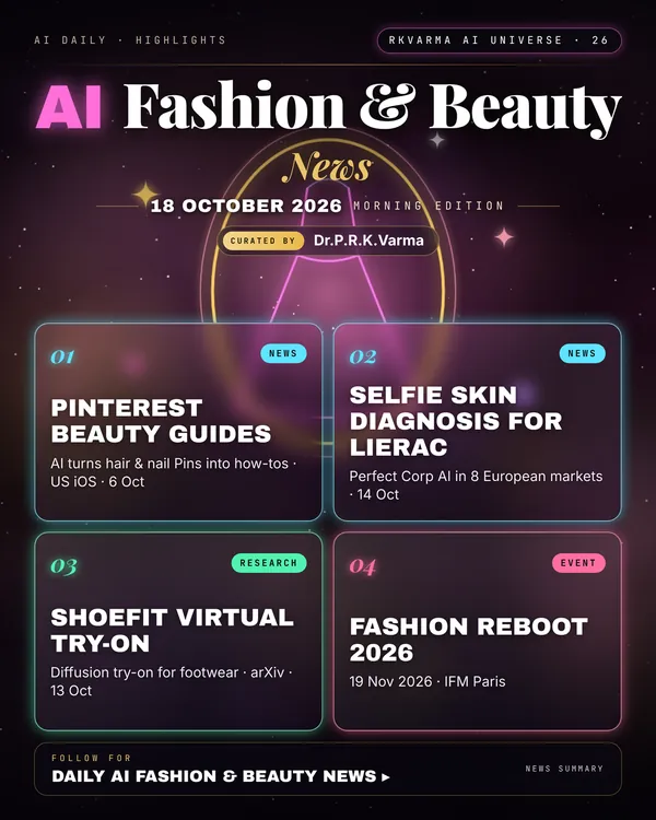 Poster: AI Fashion & Beauty, 18 October 2026