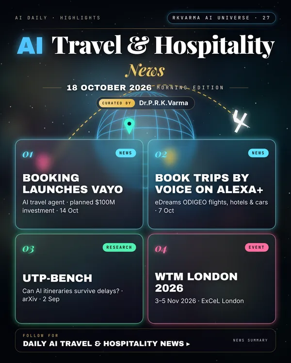 Poster: AI Travel & Hospitality, 18 October 2026