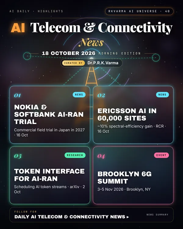 Poster: AI Telecom & Connectivity, 18 October 2026