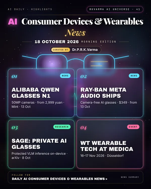 Poster: AI Consumer Devices & Wearables, 18 October 2026
