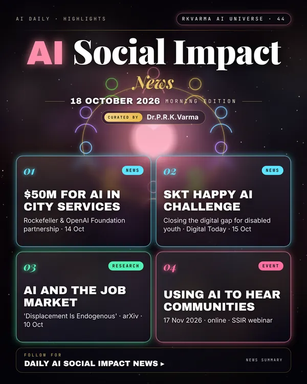 Poster: AI Social Impact, 18 October 2026