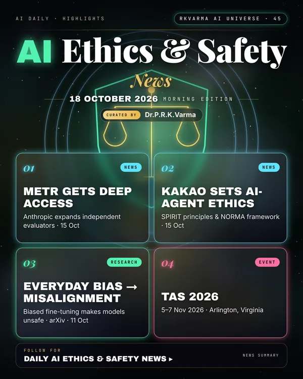 Poster: AI Ethics & Safety, 18 October 2026