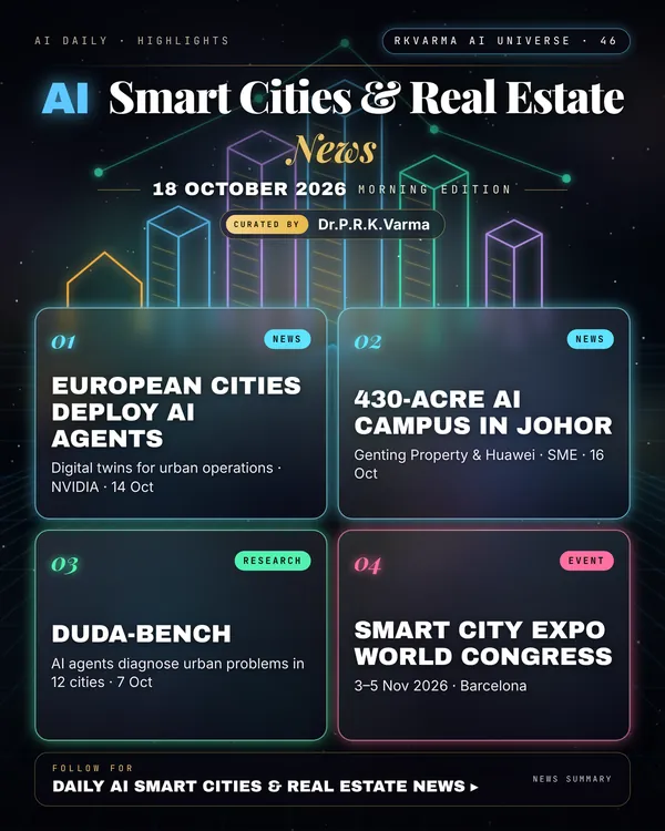 Poster: AI Smart Cities & Real Estate, 18 October 2026
