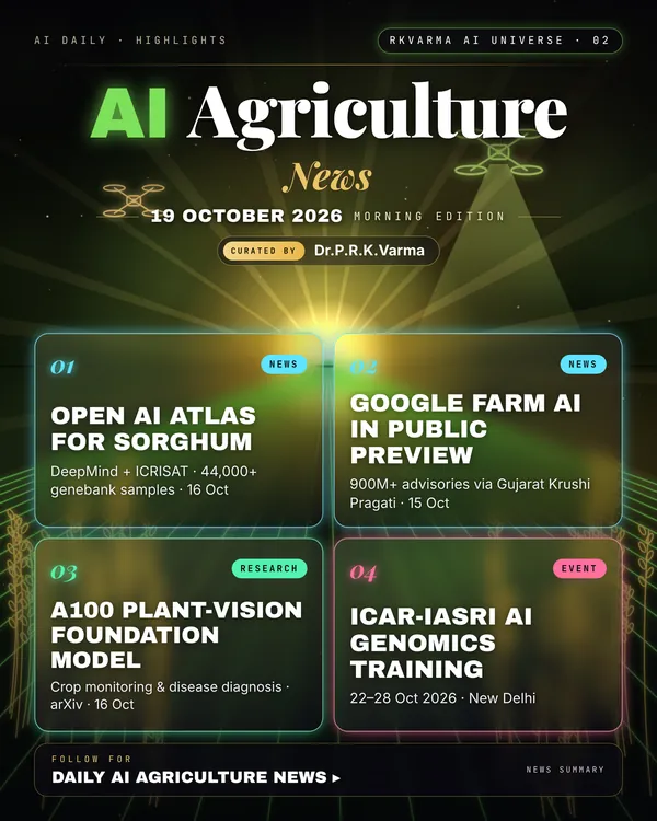 Poster: AI Agriculture, 19 October 2026