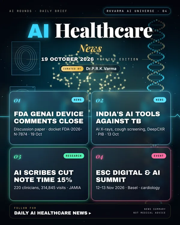 Poster: AI Healthcare, 19 October 2026