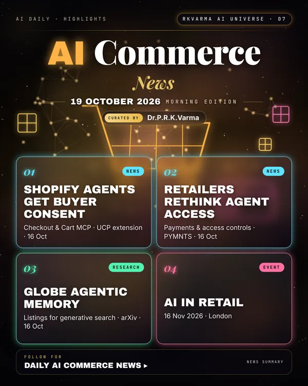 Poster: AI Commerce, 19 October 2026