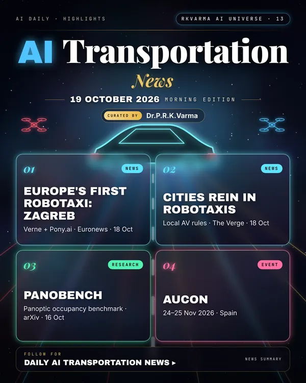 Poster: AI Transportation, 19 October 2026