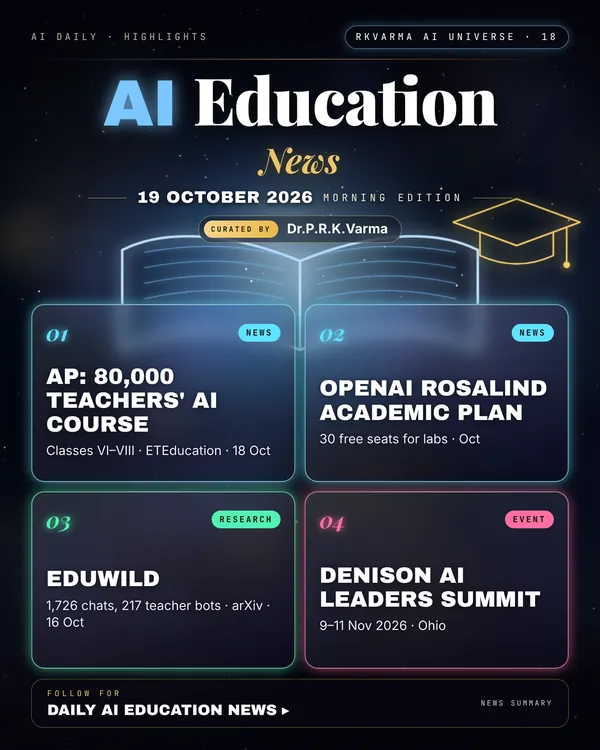 Poster: AI Education, 19 October 2026