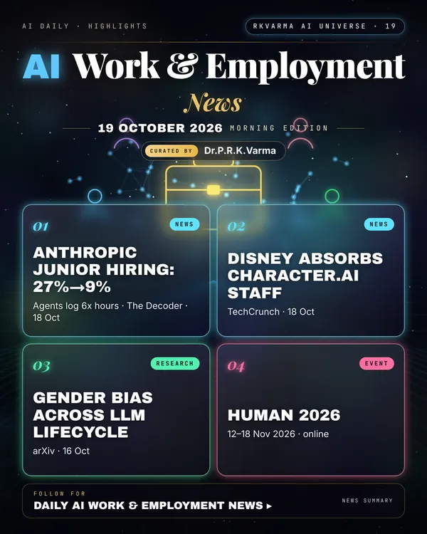 Poster: AI Work & Employment, 19 October 2026