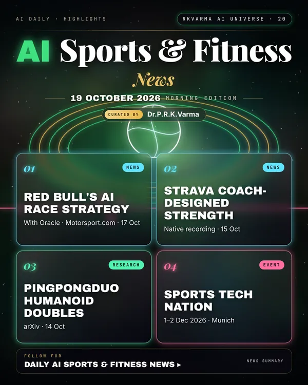 Poster: AI Sports & Fitness, 19 October 2026