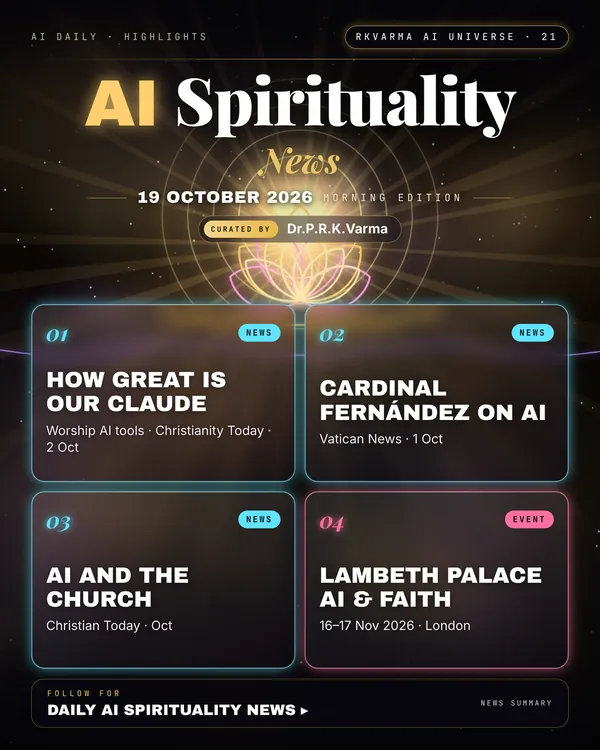Poster: AI Spirituality, 19 October 2026