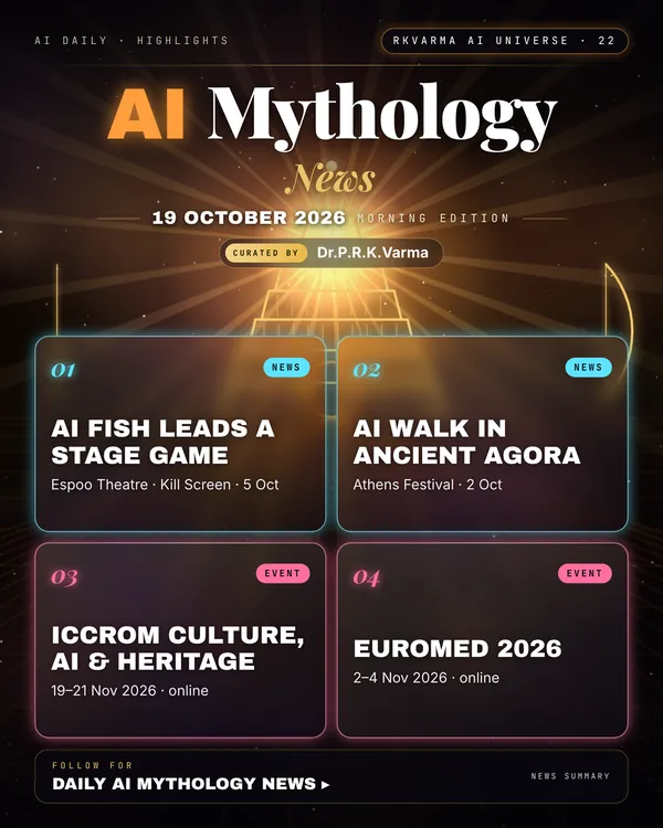 Poster: AI Mythology, 19 October 2026