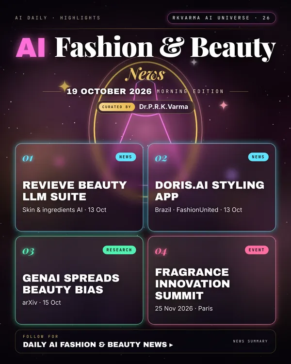 Poster: AI Fashion & Beauty, 19 October 2026