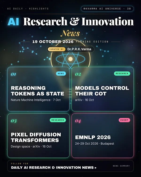 Poster: AI Research & Innovation, 19 October 2026