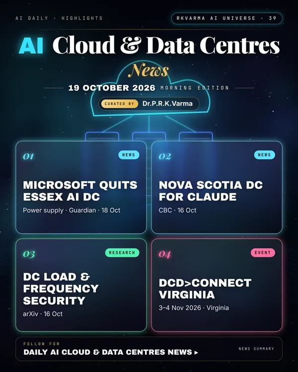 Poster: AI Cloud & Data Centres, 19 October 2026