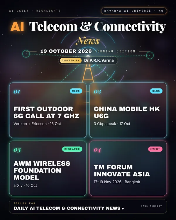 Poster: AI Telecom & Connectivity, 19 October 2026