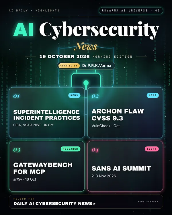 Poster: AI Cybersecurity, 19 October 2026