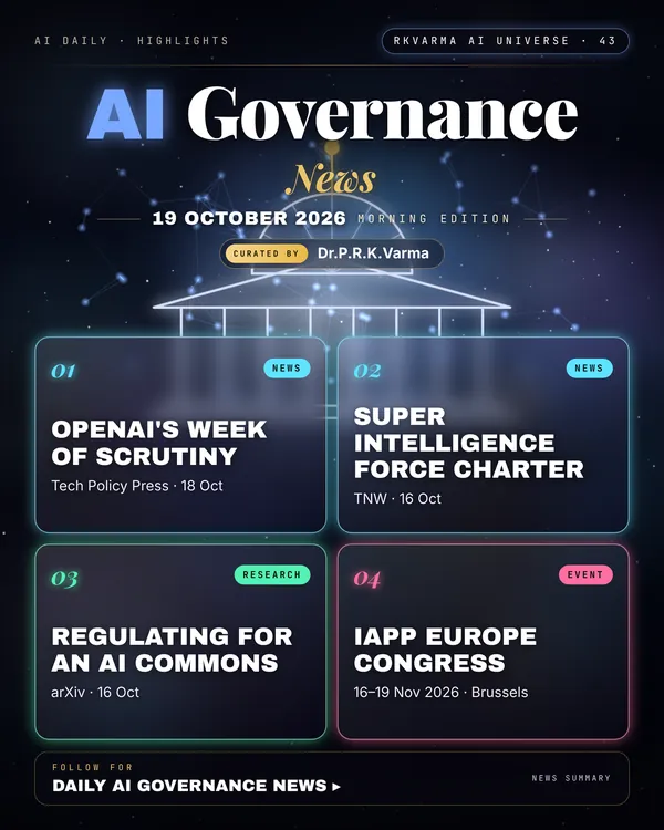 Poster: AI Governance, 19 October 2026
