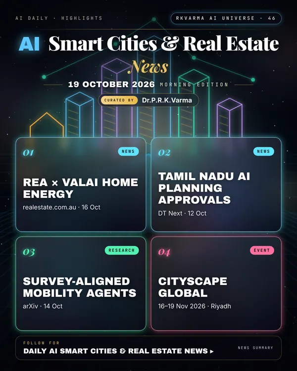 Poster: AI Smart Cities & Real Estate, 19 October 2026