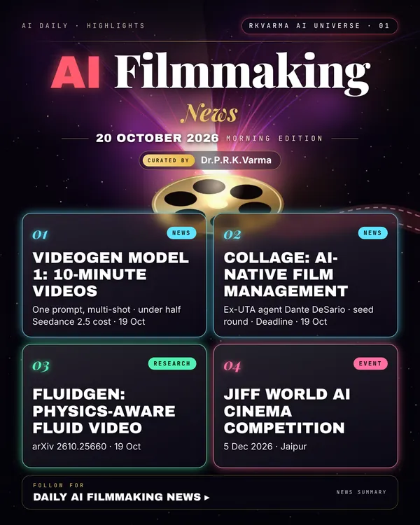 Poster: AI Filmmaking, 20 October 2026