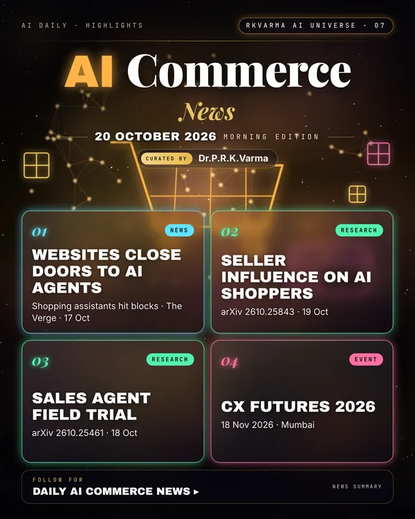Poster: AI Commerce, 20 October 2026