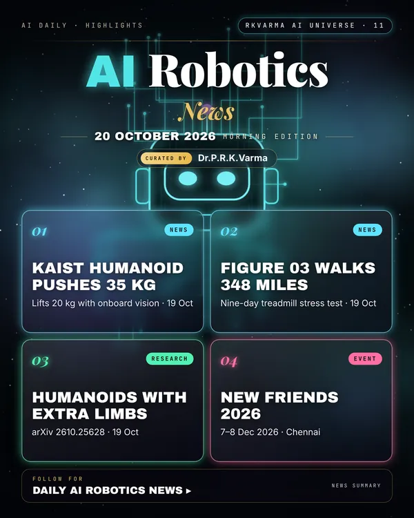 Poster: AI Robotics, 20 October 2026