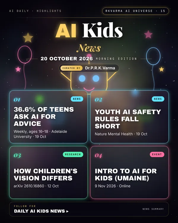 Poster: AI Kids, 20 October 2026