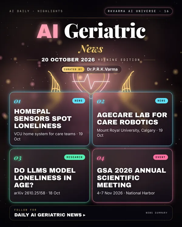 Poster: AI Geriatric, 20 October 2026