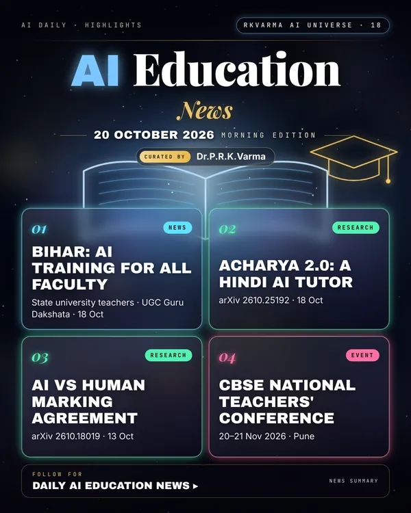 Poster: AI Education, 20 October 2026