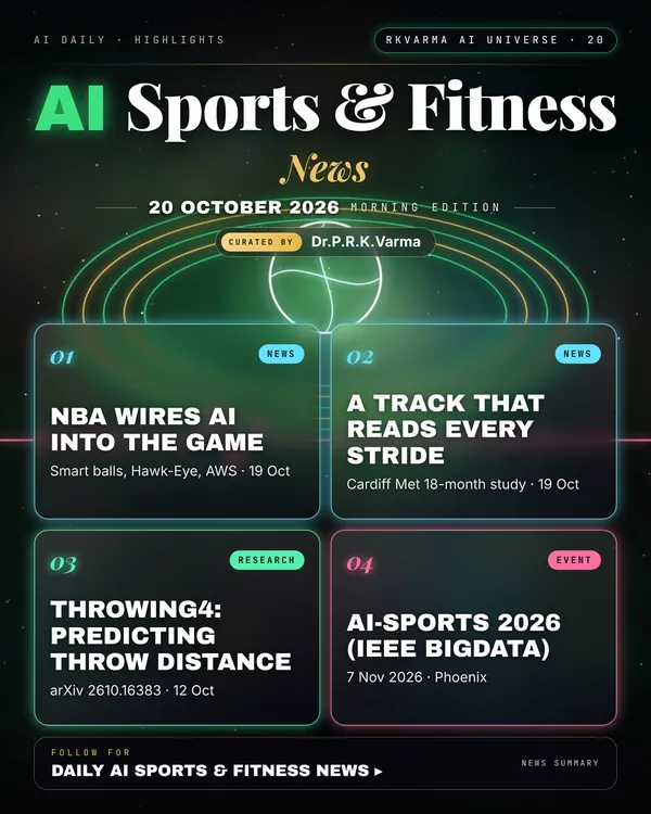 Poster: AI Sports & Fitness, 20 October 2026