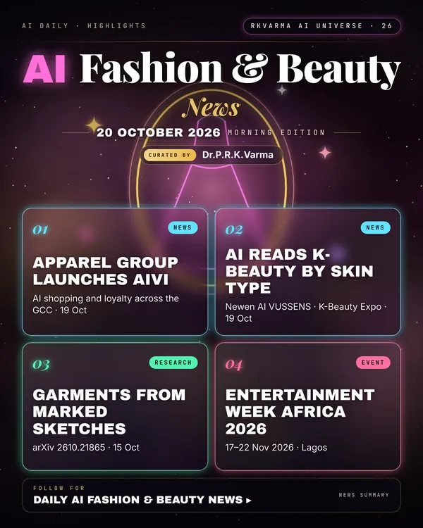 Poster: AI Fashion & Beauty, 20 October 2026