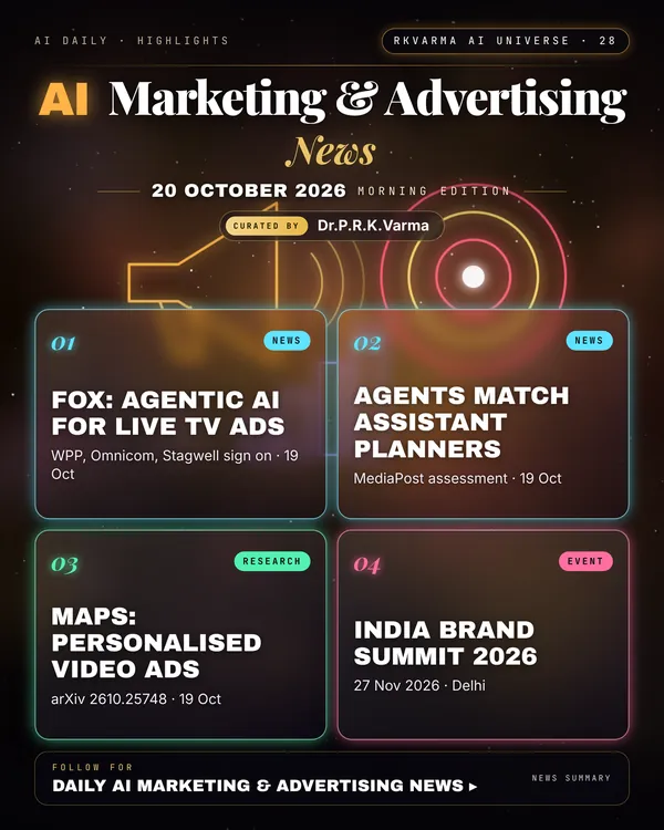 Poster: AI Marketing & Advertising, 20 October 2026