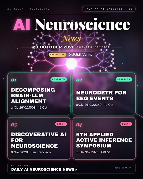 Poster: AI Neuroscience, 20 October 2026