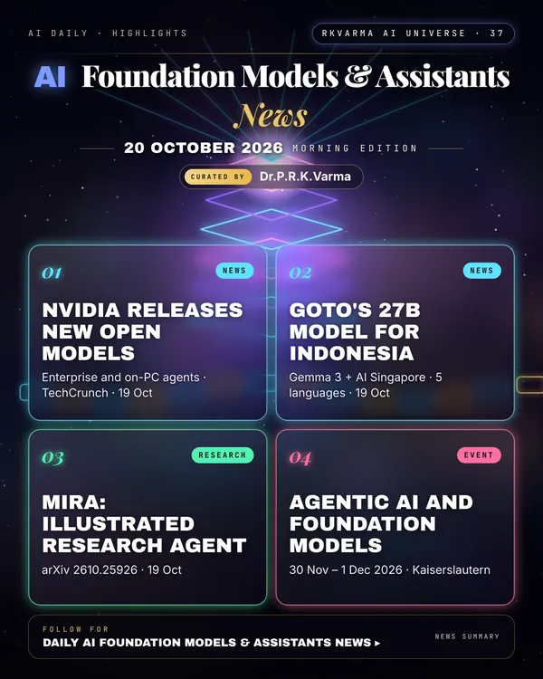 Poster: AI Foundation Models & Assistants, 20 October 2026