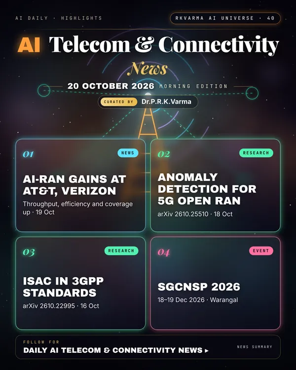 Poster: AI Telecom & Connectivity, 20 October 2026