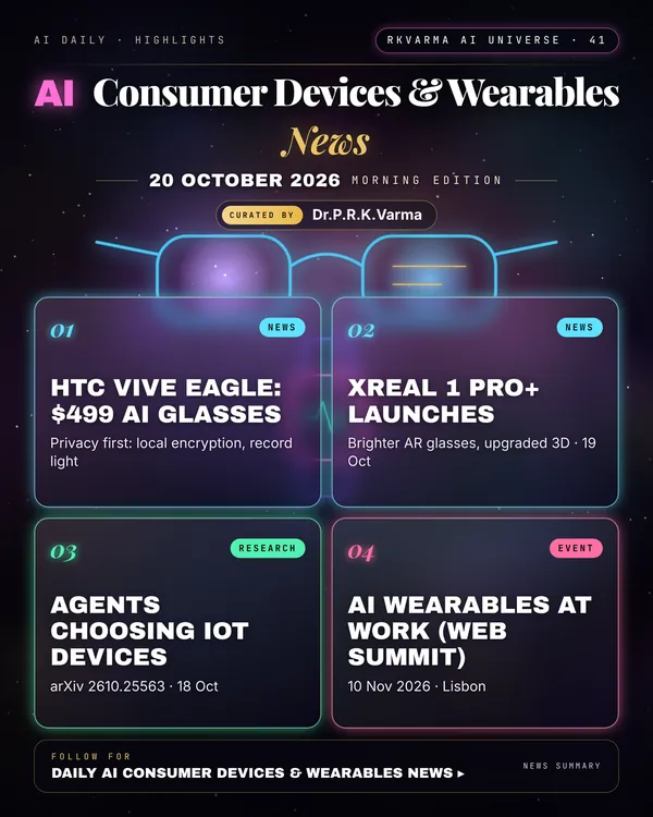 Poster: AI Consumer Devices & Wearables, 20 October 2026