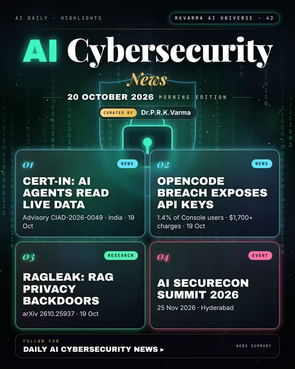 Poster: AI Cybersecurity, 20 October 2026