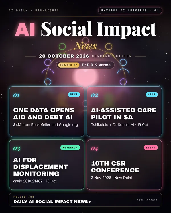 Poster: AI Social Impact, 20 October 2026