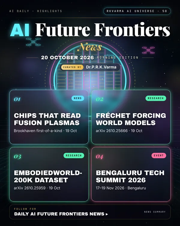 Poster: AI Future Frontiers, 20 October 2026