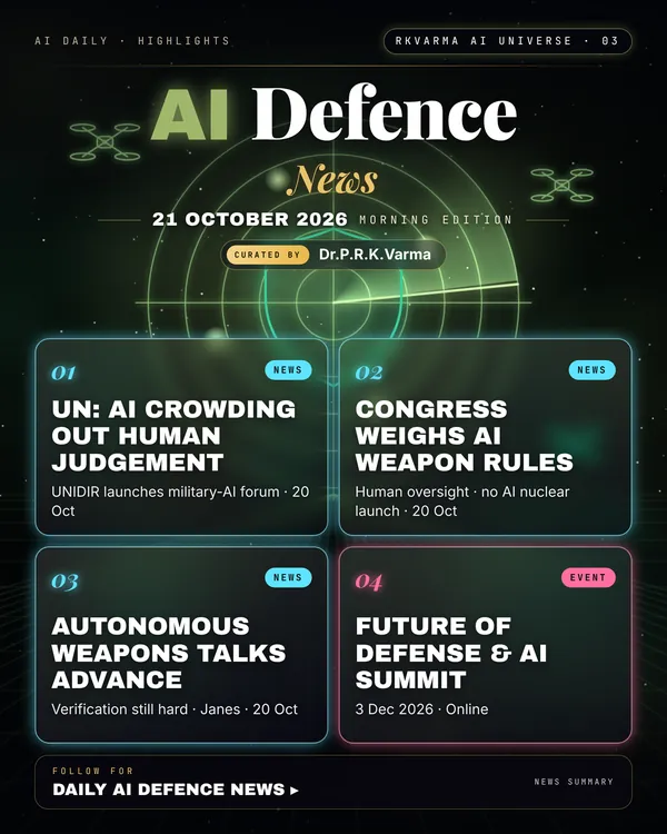 Poster: AI Defence, 21 October 2026