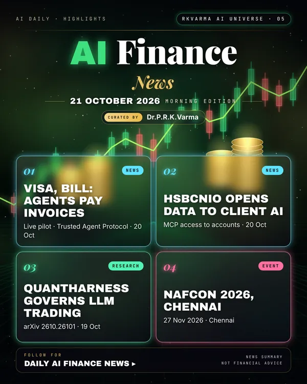 Poster: AI Finance, 21 October 2026