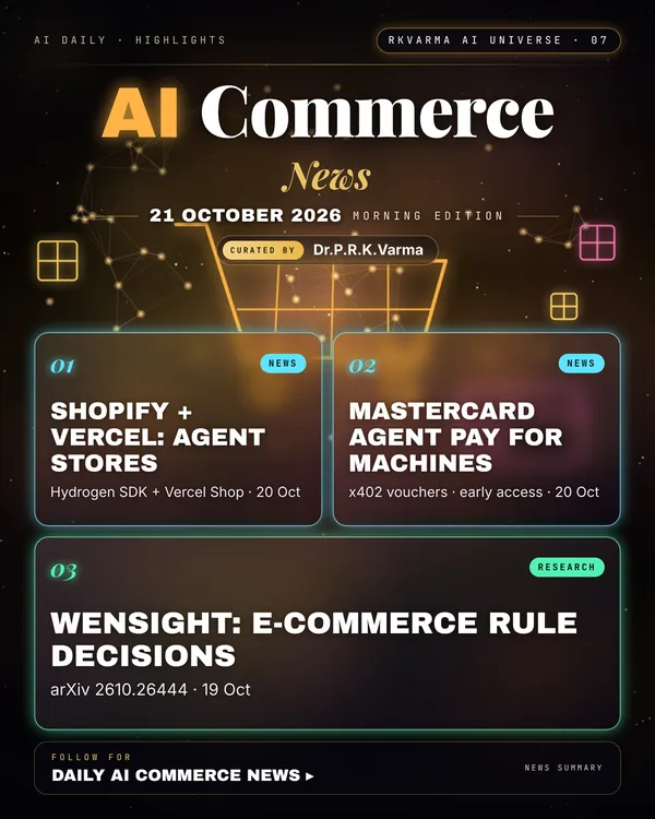 Poster: AI Commerce, 21 October 2026